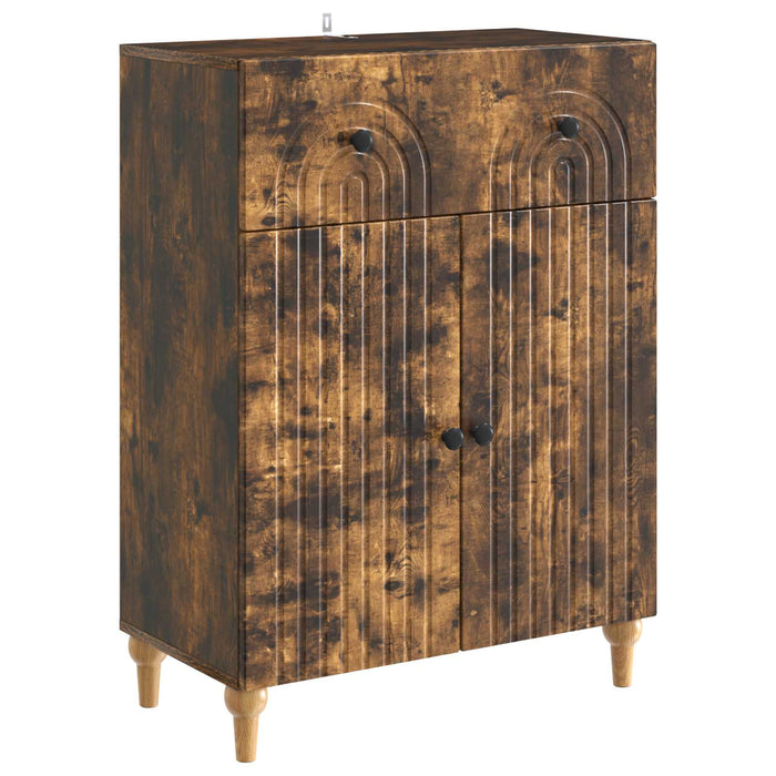 Bufet cu sertar Stejar fumuriu 66 x 34,5 x 90 cm Lemn prelucrat - WALTI WALTI