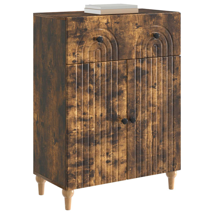 Bufet cu sertar Stejar fumuriu 66 x 34,5 x 90 cm Lemn prelucrat - WALTI WALTI