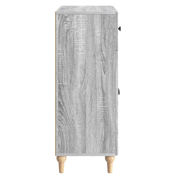 Bufet cu sertar Sonoma gri 66 x 34,5 x 90 cm Lemn prelucrat - WALTI WALTI