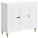 Bufet Alb 89 x 34,5 x 80 cm Lemn prelucrat - WALTI WALTI
