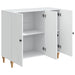 Bufet Alb 89 x 34,5 x 80 cm Lemn prelucrat - WALTI WALTI