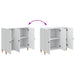Bufet Alb 89 x 34,5 x 80 cm Lemn prelucrat - WALTI WALTI