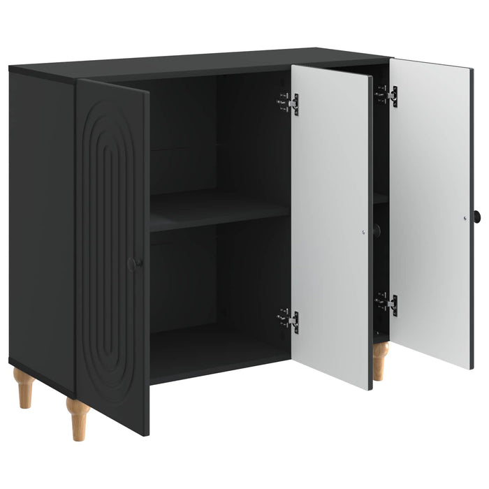 Bufet Negru 89 x 34,5 x 80 cm Lemn prelucrat - WALTI WALTI