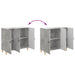 Bufet Gri Beton 89 x 34,5 x 80 cm Lemn prelucrat - WALTI WALTI