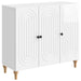 Bufet Alb foarte lucios 89 x 34,5 x 80 cm Lemn prelucrat - WALTI WALTI