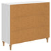 Bufet Alb foarte lucios 89 x 34,5 x 80 cm Lemn prelucrat - WALTI WALTI