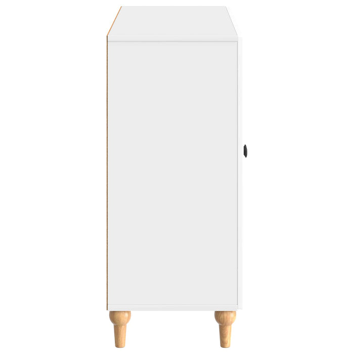 Bufet Alb foarte lucios 89 x 34,5 x 80 cm Lemn prelucrat - WALTI WALTI