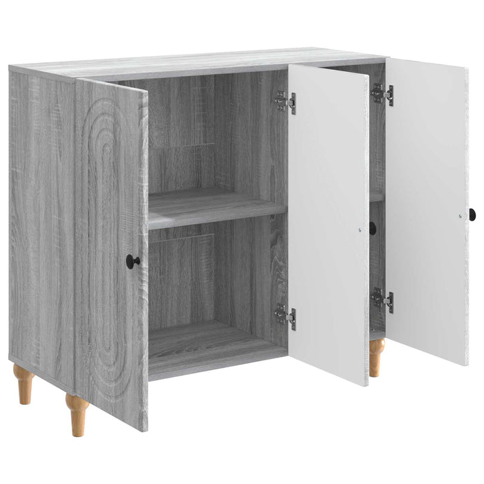 Bufet Sonoma gri 89 x 34,5 x 80 cm Lemn prelucrat - WALTI WALTI