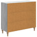 Bufet Sonoma gri 89 x 34,5 x 80 cm Lemn prelucrat - WALTI WALTI