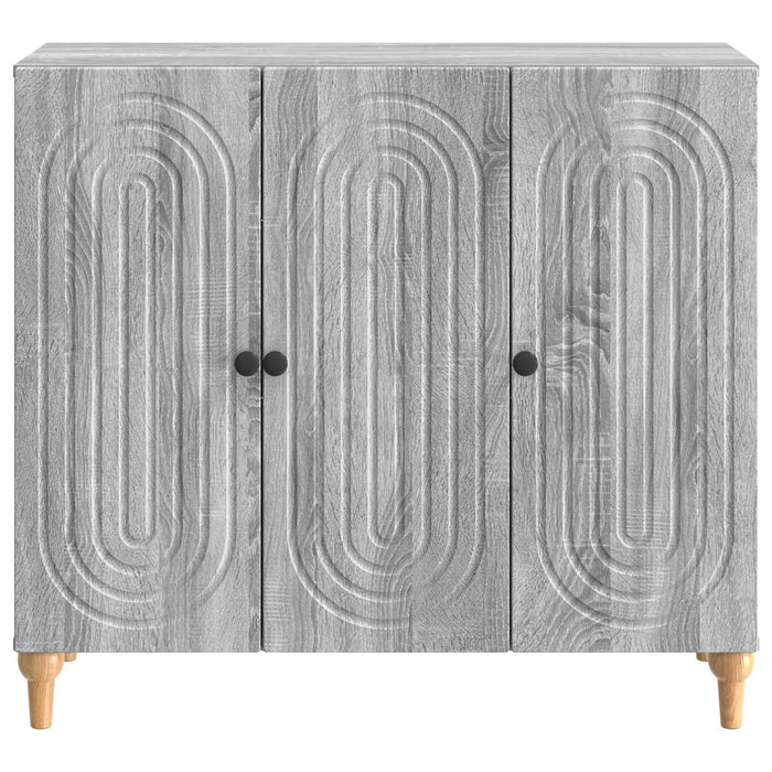 Bufet Sonoma gri 89 x 34,5 x 80 cm Lemn prelucrat - WALTI WALTI
