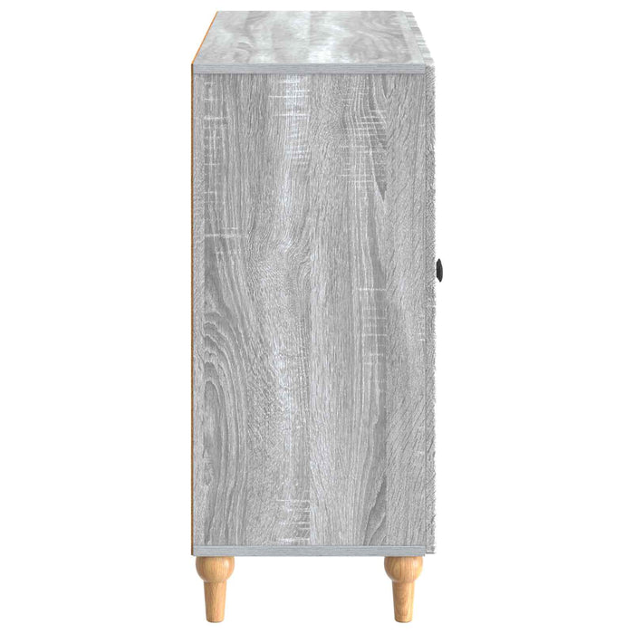 Bufet Sonoma gri 89 x 34,5 x 80 cm Lemn prelucrat - WALTI WALTI