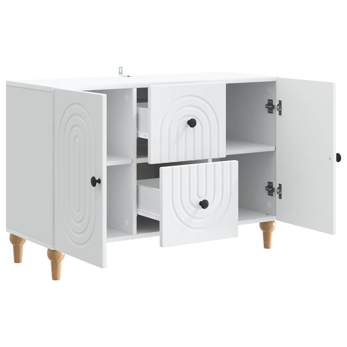 Cabinet TV cu sertar Alb 89 x 34,5 x 60 cm Lemn prelucrat - WALTI WALTI
