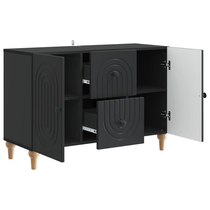 Cabinet TV cu sertar Negru 89 x 34,5 x 60 cm Lemn prelucrat - WALTI WALTI