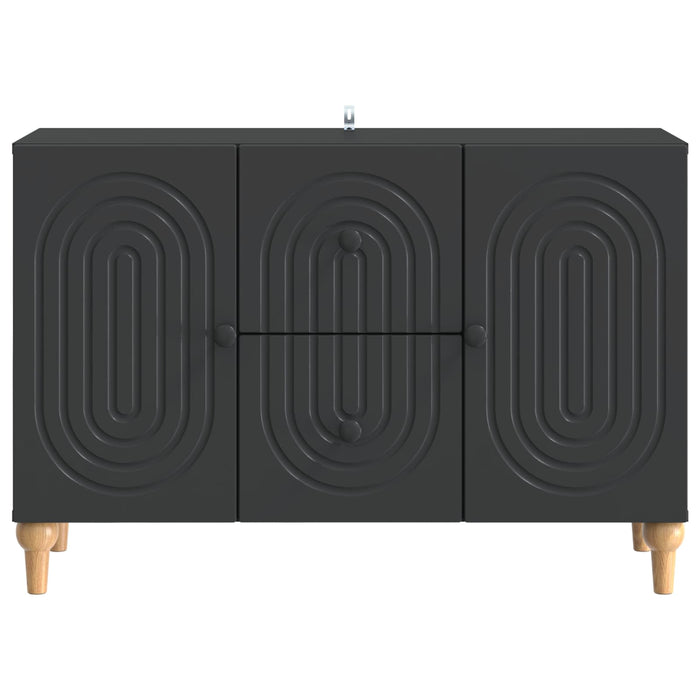 Cabinet TV cu sertar Negru 89 x 34,5 x 60 cm Lemn prelucrat - WALTI WALTI