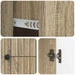 Cabinet TV Stejar Sonoma 89 x 34,5 x 60 cm Lemn prelucrat - WALTI WALTI