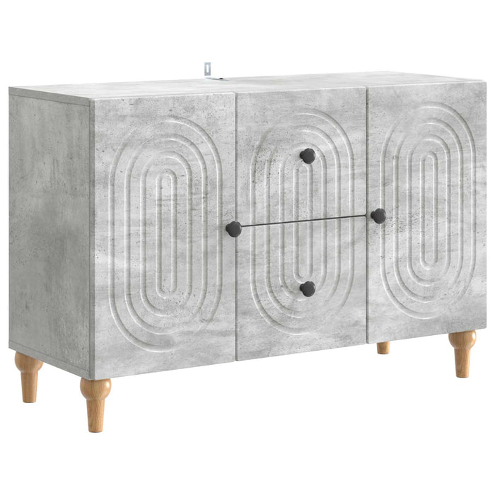 Cabinet TV cu sertar Gri Beton 89 x 34,5 x 60 cm Lemn prelucrat - WALTI WALTI