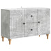 Cabinet TV cu sertar Gri Beton 89 x 34,5 x 60 cm Lemn prelucrat - WALTI WALTI