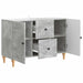 Cabinet TV cu sertar Gri Beton 89 x 34,5 x 60 cm Lemn prelucrat - WALTI WALTI
