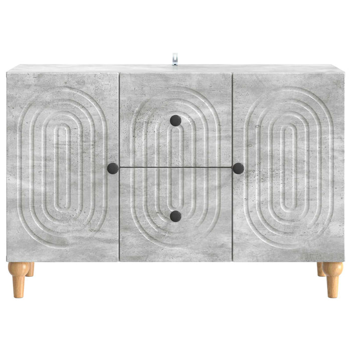 Cabinet TV cu sertar Gri Beton 89 x 34,5 x 60 cm Lemn prelucrat - WALTI WALTI