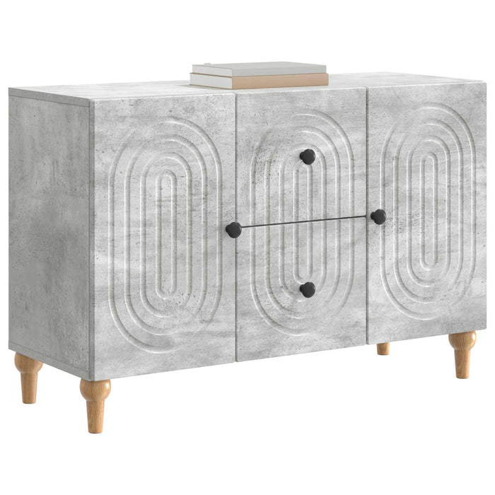 Cabinet TV cu sertar Gri Beton 89 x 34,5 x 60 cm Lemn prelucrat - WALTI WALTI