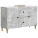 Cabinet TV cu sertar Gri Beton 89 x 34,5 x 60 cm Lemn prelucrat - WALTI WALTI