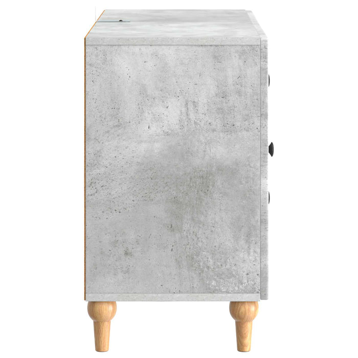 Cabinet TV cu sertar Gri Beton 89 x 34,5 x 60 cm Lemn prelucrat - WALTI WALTI
