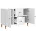 Cabinet TV Alb foarte lucios 89 x 34,5 x 60 cm Lemn prelucrat - WALTI WALTI