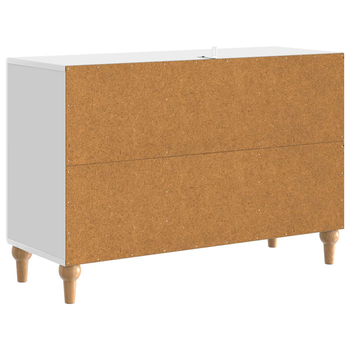 Cabinet TV Alb foarte lucios 89 x 34,5 x 60 cm Lemn prelucrat - WALTI WALTI