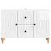 Cabinet TV Alb foarte lucios 89 x 34,5 x 60 cm Lemn prelucrat - WALTI WALTI