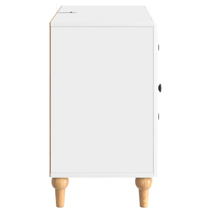 Cabinet TV Alb foarte lucios 89 x 34,5 x 60 cm Lemn prelucrat - WALTI WALTI