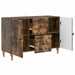Cabinet TV Stejar fumuriu 89 x 34,5 x 60 cm Lemn prelucrat - WALTI WALTI