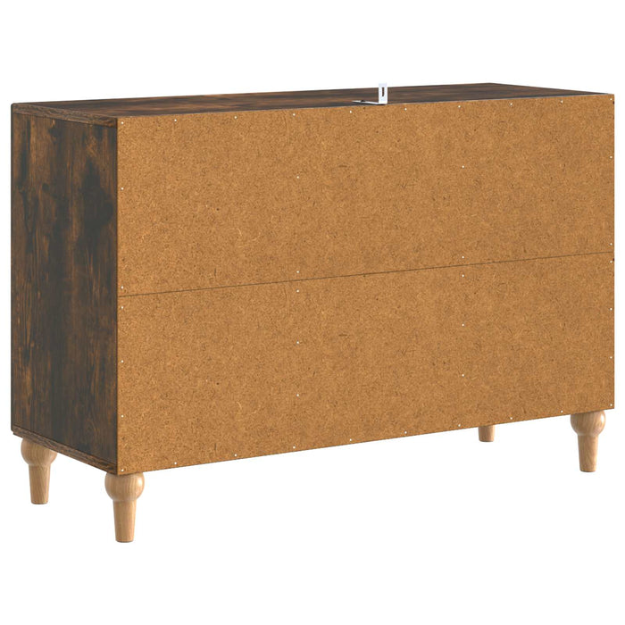 Cabinet TV Stejar fumuriu 89 x 34,5 x 60 cm Lemn prelucrat - WALTI WALTI