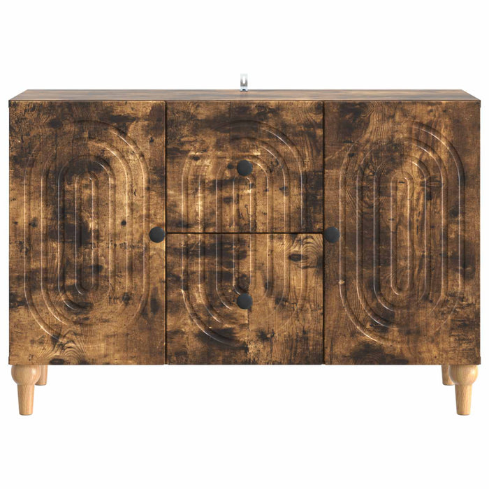 Cabinet TV Stejar fumuriu 89 x 34,5 x 60 cm Lemn prelucrat - WALTI WALTI