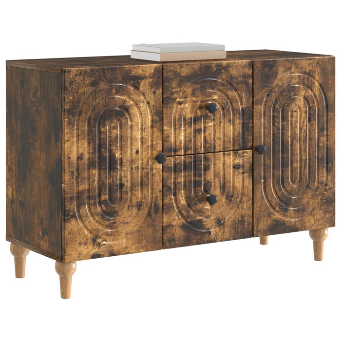 Cabinet TV Stejar fumuriu 89 x 34,5 x 60 cm Lemn prelucrat - WALTI WALTI