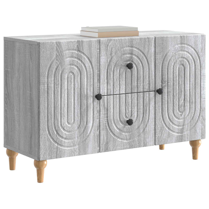 Cabinet TV Sonoma gri 89 x 34,5 x 60 cm Lemn prelucrat - WALTI WALTI