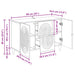 Cabinet TV Sonoma gri 89 x 34,5 x 60 cm Lemn prelucrat - WALTI WALTI