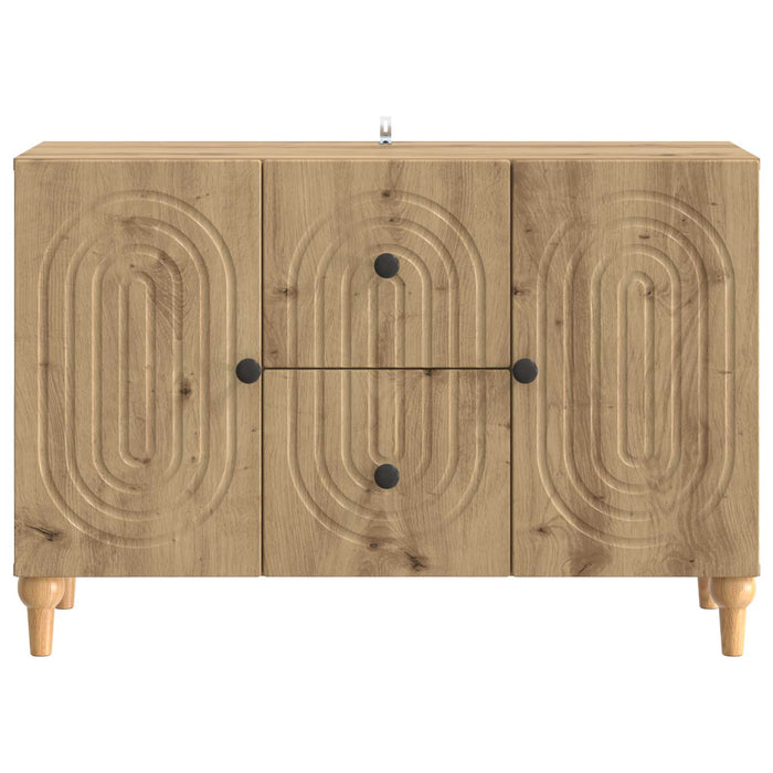 Cabinet TV Stejar Artizanal 89 x 34,5 x 60 cm Lemn prelucrat - WALTI WALTI