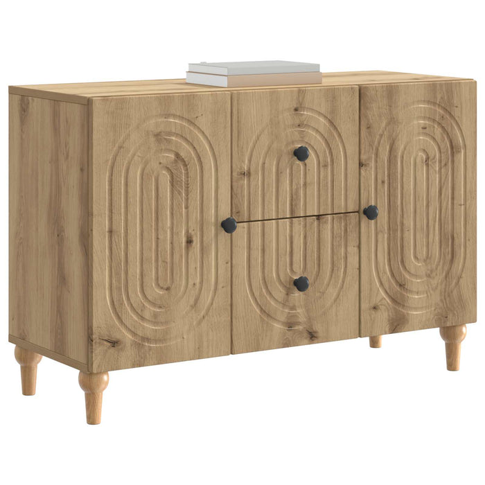 Cabinet TV Stejar Artizanal 89 x 34,5 x 60 cm Lemn prelucrat - WALTI WALTI