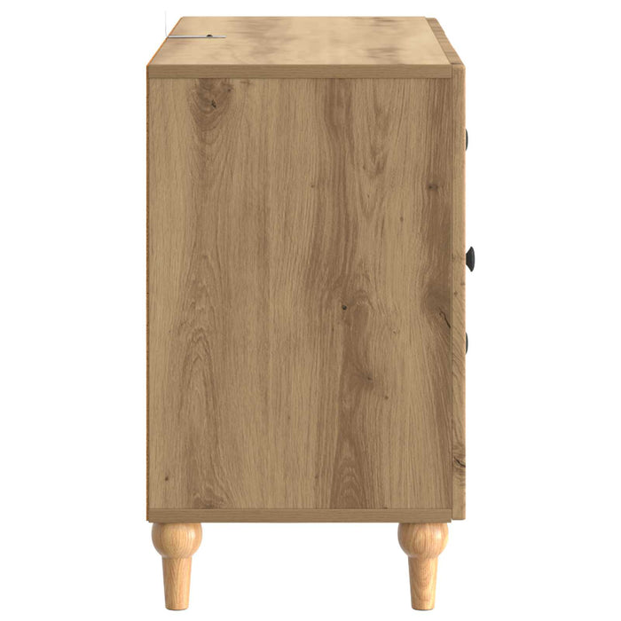 Cabinet TV Stejar Artizanal 89 x 34,5 x 60 cm Lemn prelucrat - WALTI WALTI