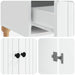 Bufet cu sertar Alb 66 x 34,5 x 95 cm Lemn prelucrat - WALTI WALTI