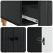 Bufet cu sertar Negru 66 x 34,5 x 95 cm Lemn prelucrat - WALTI WALTI