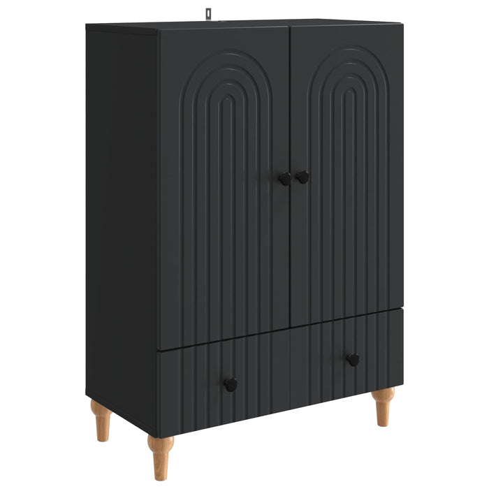Bufet cu sertar Negru 66 x 34,5 x 95 cm Lemn prelucrat - WALTI WALTI