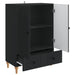 Bufet cu sertar Negru 66 x 34,5 x 95 cm Lemn prelucrat - WALTI WALTI