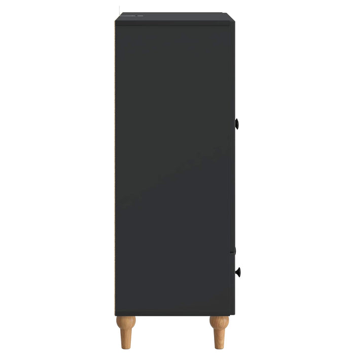 Bufet cu sertar Negru 66 x 34,5 x 95 cm Lemn prelucrat - WALTI WALTI