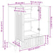 Bufet cu sertar Stejar Sonoma 66 x 34,5 x 95 cm Lemn prelucrat - WALTI WALTI