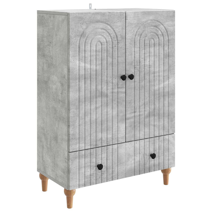 Bufet cu sertar Gri Beton 66 x 34,5 x 95 cm Lemn prelucrat - WALTI WALTI