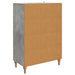 Bufet cu sertar Gri Beton 66 x 34,5 x 95 cm Lemn prelucrat - WALTI WALTI