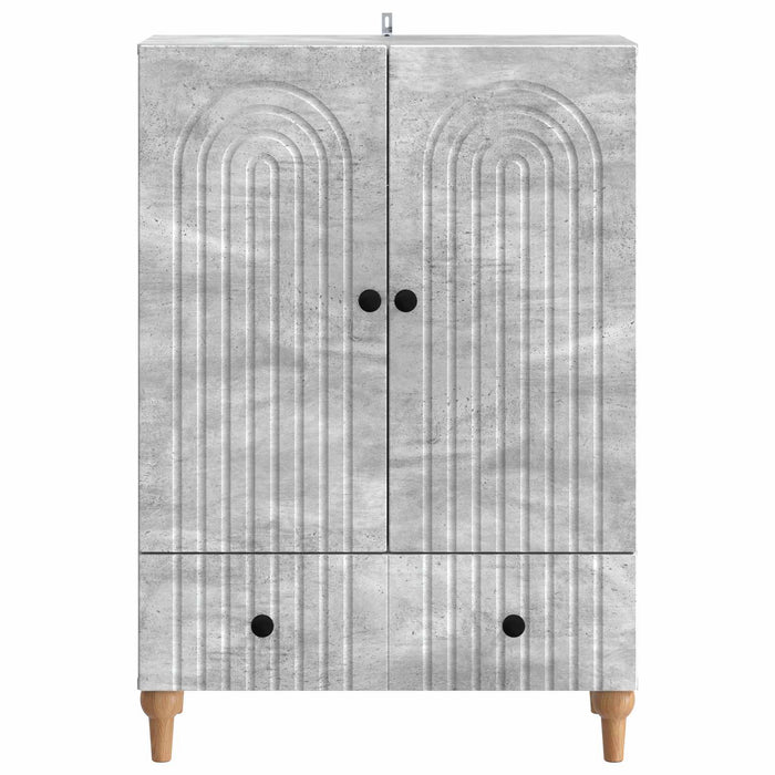 Bufet cu sertar Gri Beton 66 x 34,5 x 95 cm Lemn prelucrat - WALTI WALTI