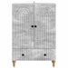 Bufet cu sertar Gri Beton 66 x 34,5 x 95 cm Lemn prelucrat - WALTI WALTI