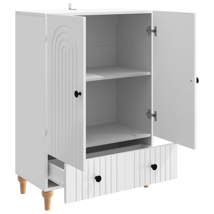 Bufet Alb foarte lucios 66 x 34,5 x 95 cm Lemn prelucrat - WALTI WALTI